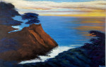 Peaceful Sunset 75 x 115 cm acrylic on canvas with frame