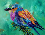 A new friend 70 x 90 x 4 cm acrylic on canvas (sold)