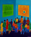 Admiration 60 x 50 cm acrylic on canvas with frame