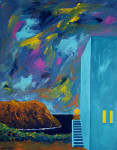 House on Ibiza 100 x 80 cm acrylic on canvas