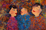 Gossip 75 x 115 cm acrylic on canvas 