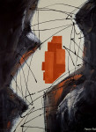 The scream 80 x 60 cm acrylic on canvas (sold)