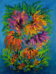 Autumn flowers 90 x 70 x 4 cm canvas