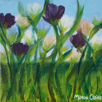 Tulips II  20 x 20 cm oilpaint on canvas with frame