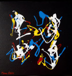  Figures 50 x 50 cm acrylic on canvas with frame
