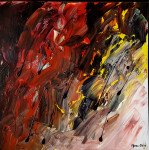 Ambition III  50 x 50 cm acrylic on canvas with frame