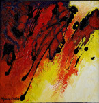 Ambition II  30 x 30 cm acrylic on canvas with frame