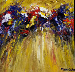 Ballad 30 x 30 cm acrylic on canvas with frame