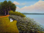 Serenity 30 x 40 cm acrylic on canvas with frame
