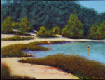 Summertime 30 x 40 cm acrylic on canvas with frame