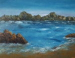 Peaceful 70 x 90 x 4 cm acrylic on canvas
