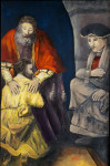 Prodigal son, after Rembrandt 115 x 75 cm acrylic enamel 