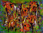 Autumn II  40 x 50 cm acrylic on canvas with frame