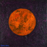 Planet X  50 x 50 cm acrylic on canvas with frame
