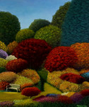 Summergarden 120x100x4cm acrylic on canvas (sold)