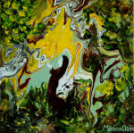 Devotion 30 x 30 cm acrylic paint on canvas