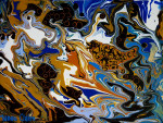 Wildlife II 30 x 40 cm acrylic paint on canvas with frame