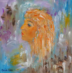 Power Girl 50 x 50 cm acrylic paint on canvas