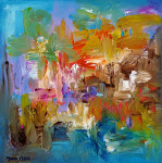 Untitled 50 x 50 cm acrylic paint on canvas