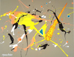 Splash 2  40 x 50 cm acrylic paint on canvas (sold)