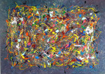 Network 100 x 140 cm acrylic paint on canvas (sold)