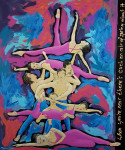 Ballet Fools Paradise 120x100x4cm text D. Krall