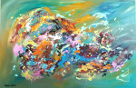 Something going on 80x120 cm acrylic paint on canvas (sold)