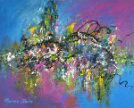 Undaunted 80 x 100 cm acrylic paint on canvas (sold)