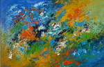 Holiday memories 80 x 120 cm acrylic/mixed media (sold)