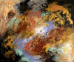 Nebula III  100x120cm acrylic/mixed media (sold)