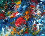 All energy 80 x 100 cm acrylic on canvas (sold)