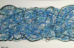 Mysterious ways 75 x 115 cm acrylic with frame