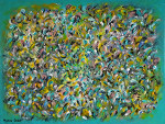 Flowerbed 60x80cm acrylic on canvas with frame