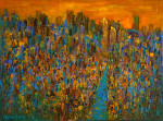 Date Night in the City 60x80cm acrylic with frame